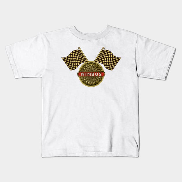 Nimbus Flag Kids T-Shirt by Midcenturydave